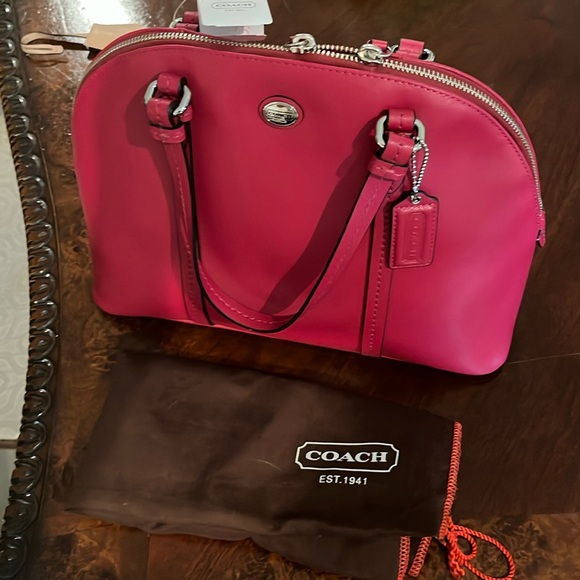 Coach Handbags - NWT Red Coach handbag crossbody shoulder strap purse dust bag NEW